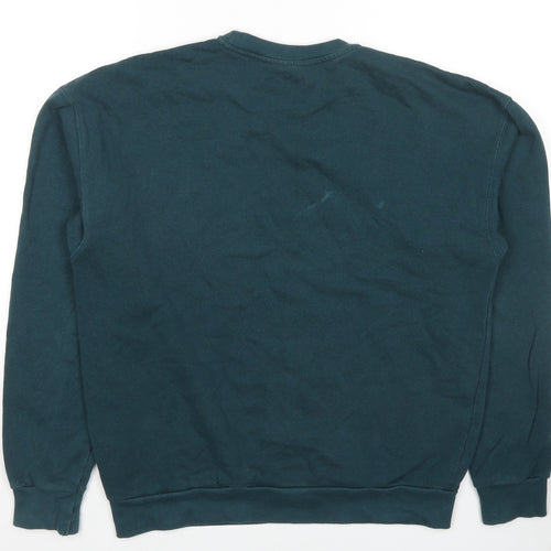 Topman Mens Green Cotton Pullover Sweatshirt Size XS - Size 2XS