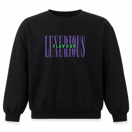 Front view of Divided by H&M men’s black cotton pullover sweatshirt, size XL, - luxurious flavour
