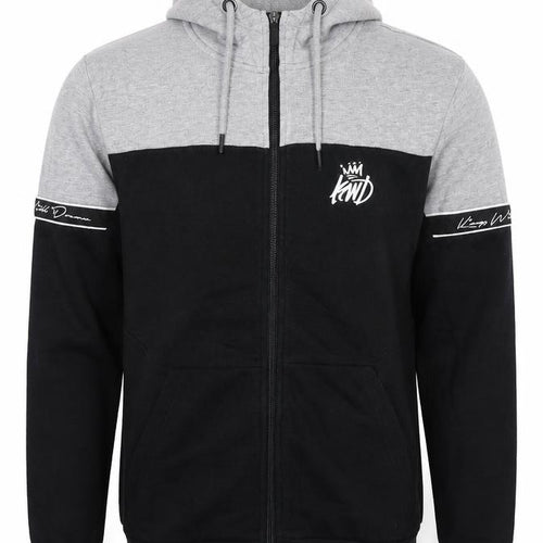 Kings Will Dream Mens Black Cotton Full Zip Hoodie Size S