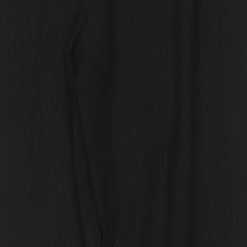 Nightingales Womens Black Polyester Trousers Size 16 L28 in Regular Zip