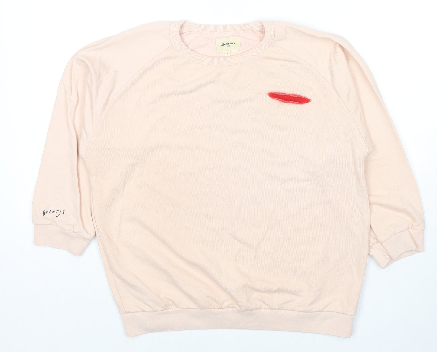 Bellerose Womens Beige Cotton Pullover Sweatshirt Size XS Pullover