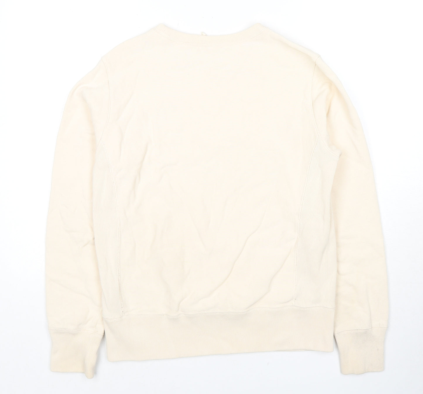 Champion Womens Ivory Cotton Pullover Sweatshirt Size M Pullover