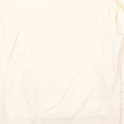 Champion Womens Ivory Cotton Pullover Sweatshirt Size M Pullover