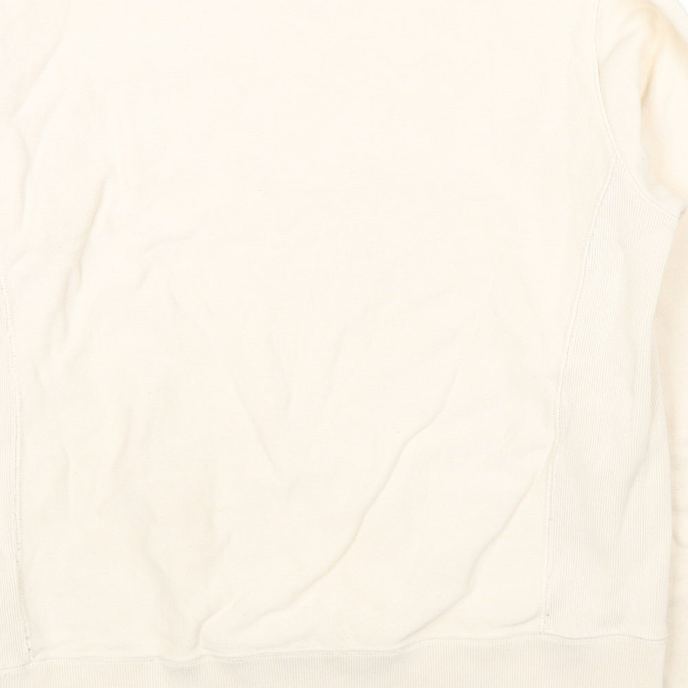 Champion Womens Ivory Cotton Pullover Sweatshirt Size M Pullover