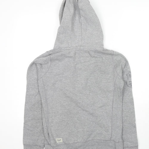 SoulCal&Co Womens Grey Cotton Pullover Hoodie Size 12 Pullover - Groveland