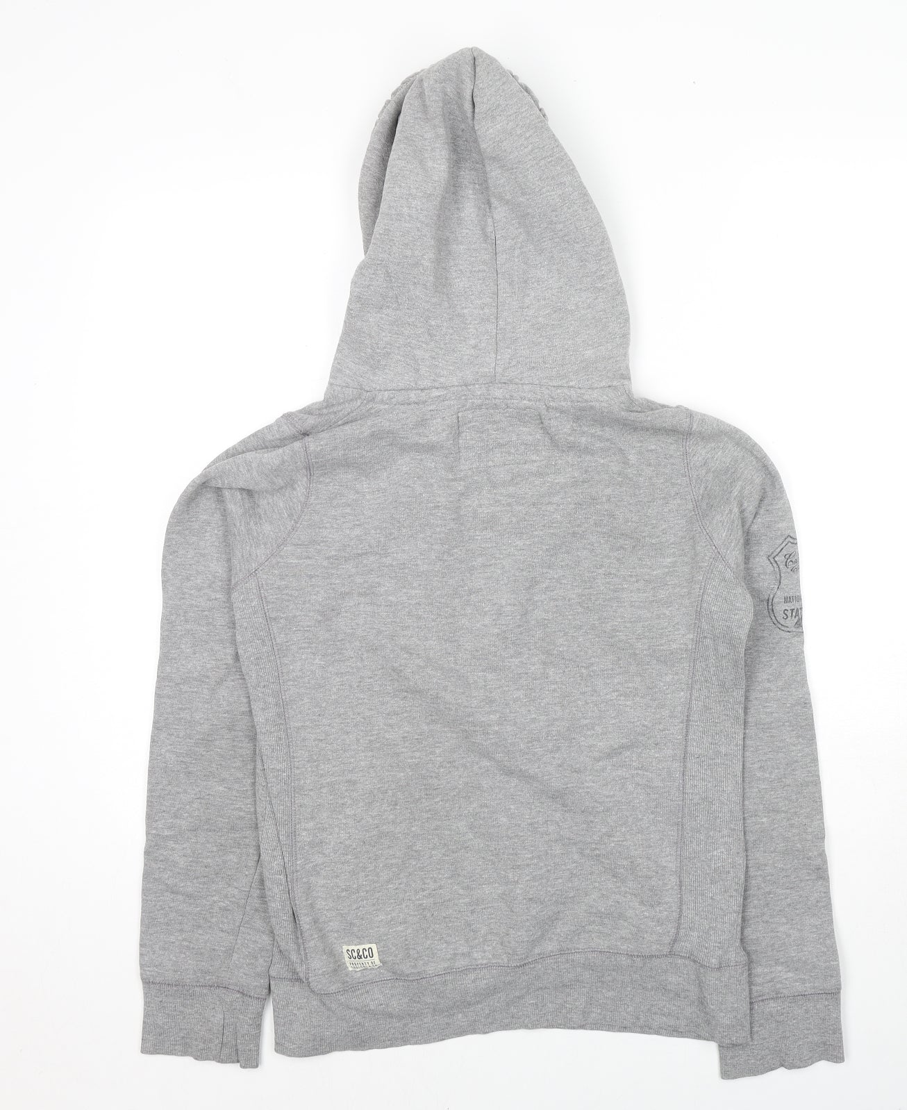 SoulCal&Co Womens Grey Cotton Pullover Hoodie Size 12 Pullover - Groveland