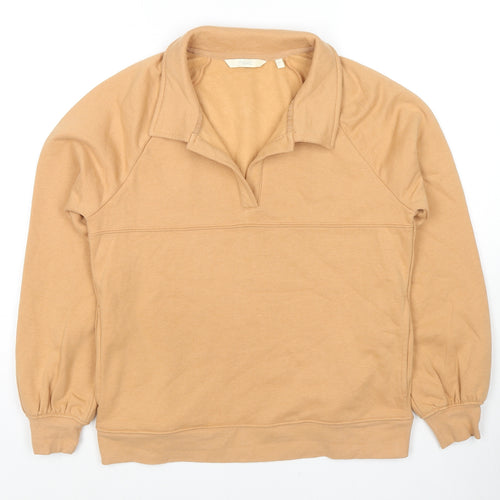 NEXT Womens Beige Cotton Pullover Sweatshirt Size XS Pullover