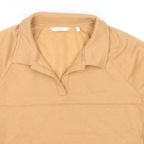 NEXT Womens Beige Cotton Pullover Sweatshirt Size XS Pullover