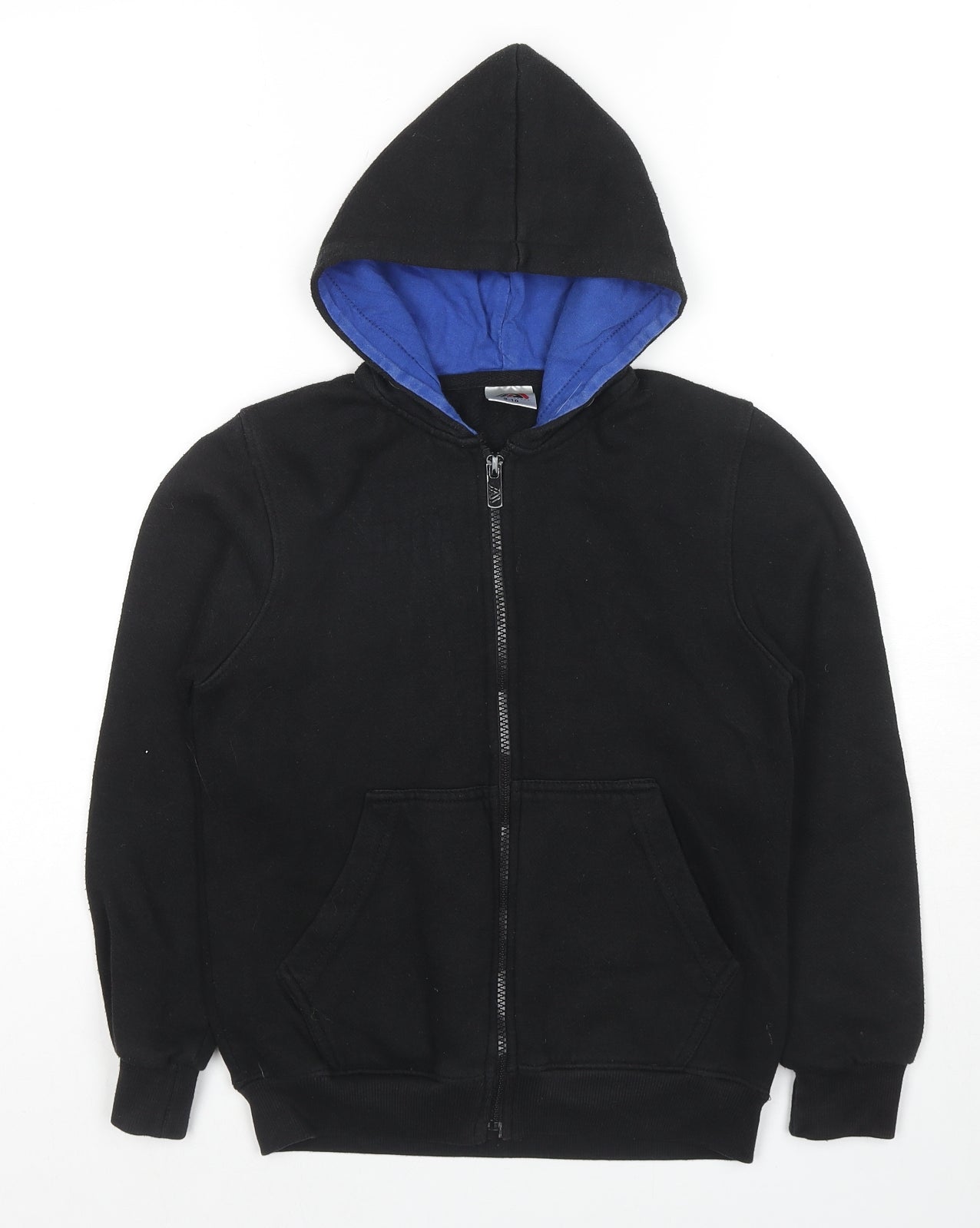 My Mixed Trendz Boys Black Polyester Full Zip Hoodie Size 9-10 Years Pullover