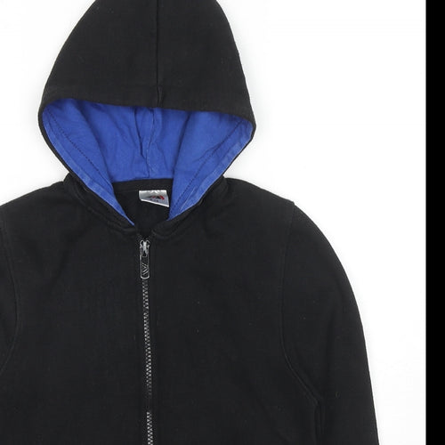 My Mixed Trendz Boys Black Polyester Full Zip Hoodie Size 9-10 Years Pullover
