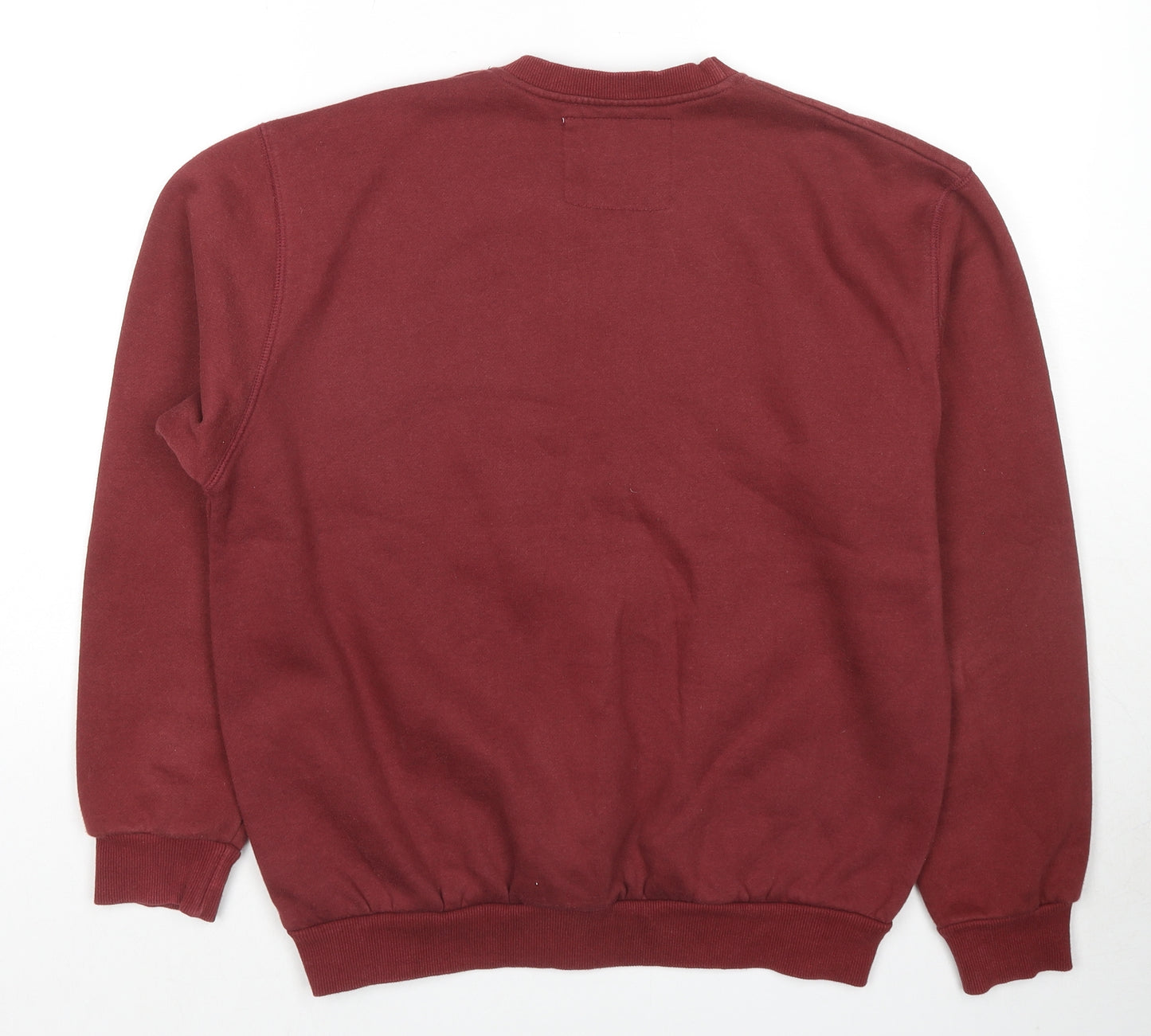 Insert Coin Womens Red Cotton Pullover Sweatshirt Size S Pullover - Unisex
