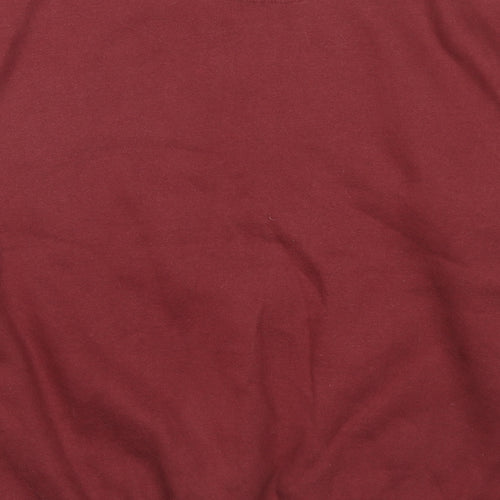 Insert Coin Womens Red Cotton Pullover Sweatshirt Size S Pullover - Unisex