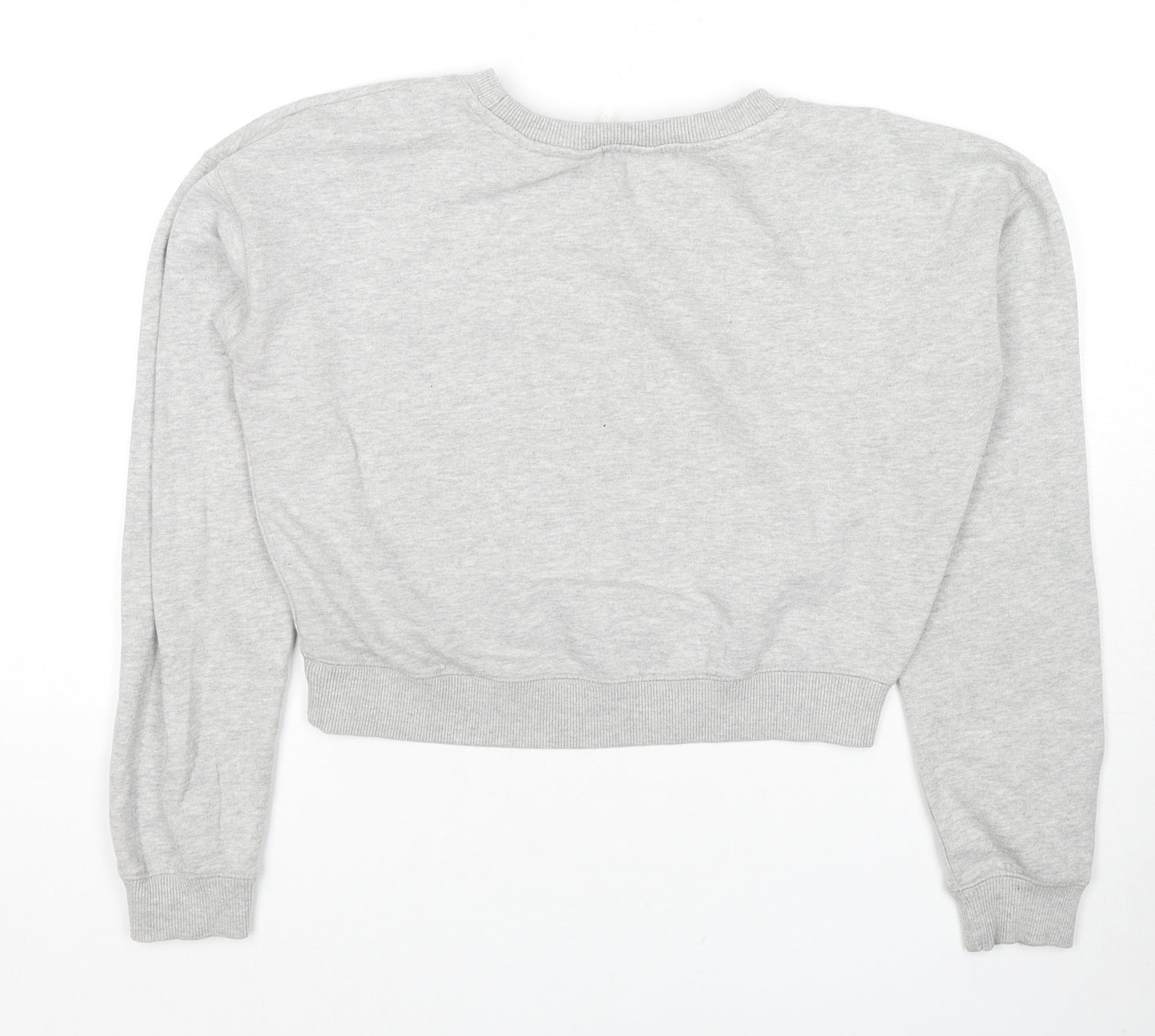 Miss Selfridge Womens Grey Cotton Pullover Sweatshirt Size 6 Pullover - Queen Bee