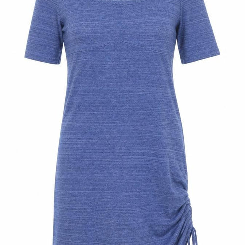 Mango Womens Blue Cotton T-Shirt Dress Size M Round Neck Pullover
