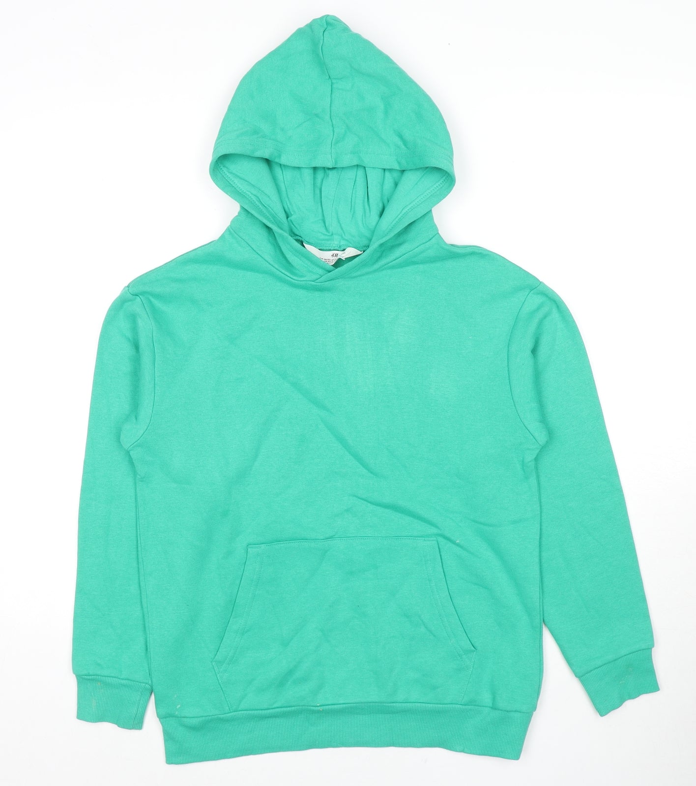 H&M Boys Green Cotton Pullover Sweatshirt Size 10-11 Years Pullover - Age 10-12 Years