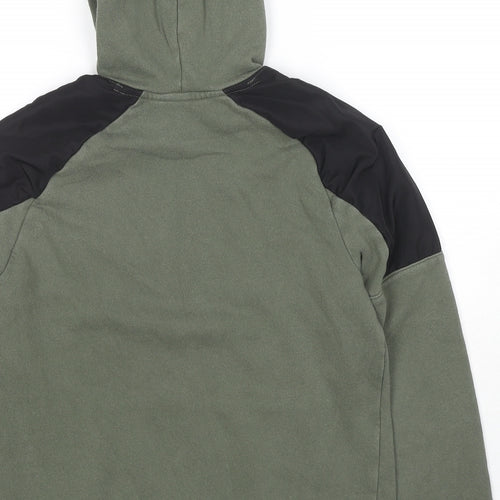 H&M Boys Green Cotton Pullover Sweatshirt Size 10-11 Years Pullover - Active Vibes Technical Age 10-12 Years