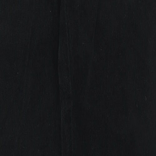 River Island Mens Black Cotton Trousers Size 30 in L34 in Regular Zip