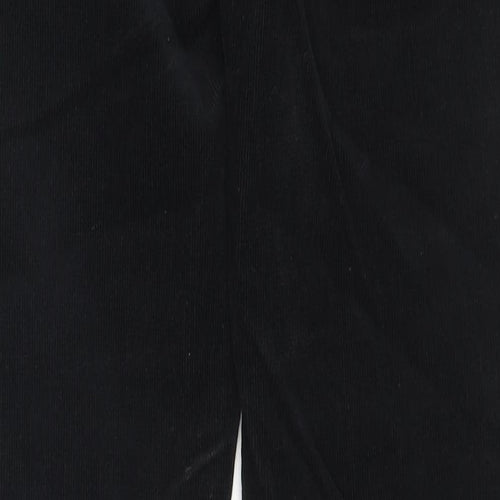 River Island Mens Black Cotton Trousers Size 30 in L34 in Regular Zip