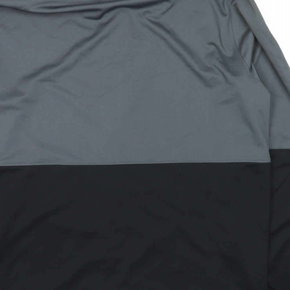 Under armour Mens Grey Polyester Full Zip Sweatshirt Size XL - Colourblock Pattern