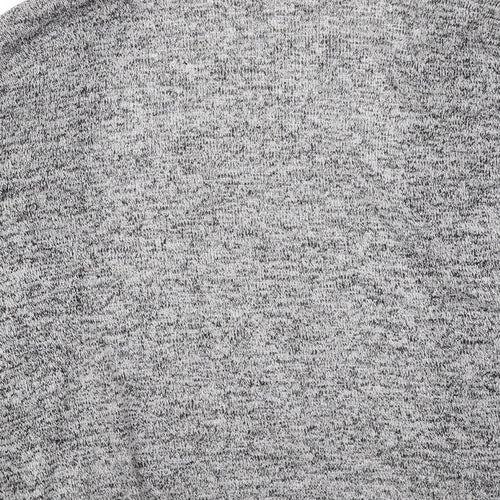 H&M Womens Grey V-Neck Viscose Cardigan Jumper Size S