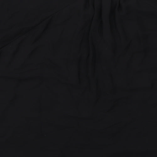 H&M Womens Black Polyester Basic Blouse Size L Roll Neck