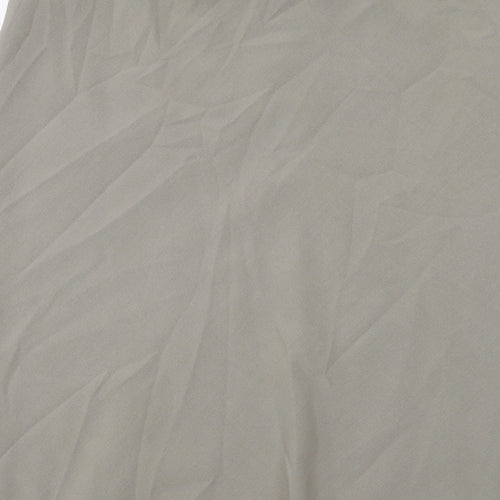 Platform Womens Green Polyester A-Line Skirt Size 18