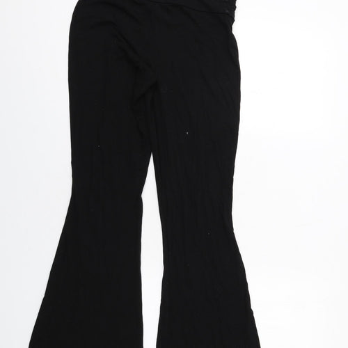 ASOS Womens Black Viscose Trousers Size 8 L33 in Regular