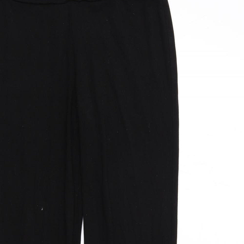 ASOS Womens Black Viscose Trousers Size 8 L33 in Regular