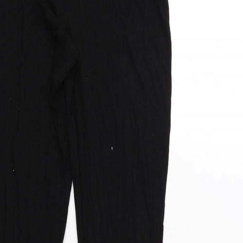 ASOS Womens Black Viscose Trousers Size 8 L33 in Regular