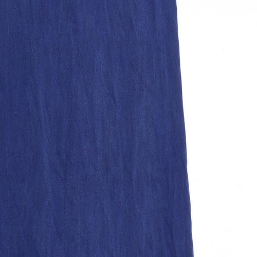 NEXT Womens Blue Cotton Maxi Size 8 Square Neck Pullover