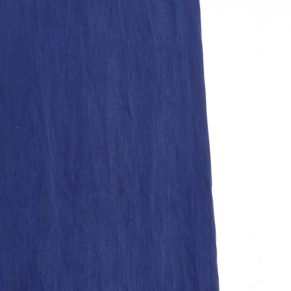 NEXT Womens Blue Cotton Maxi Size 8 Square Neck Pullover