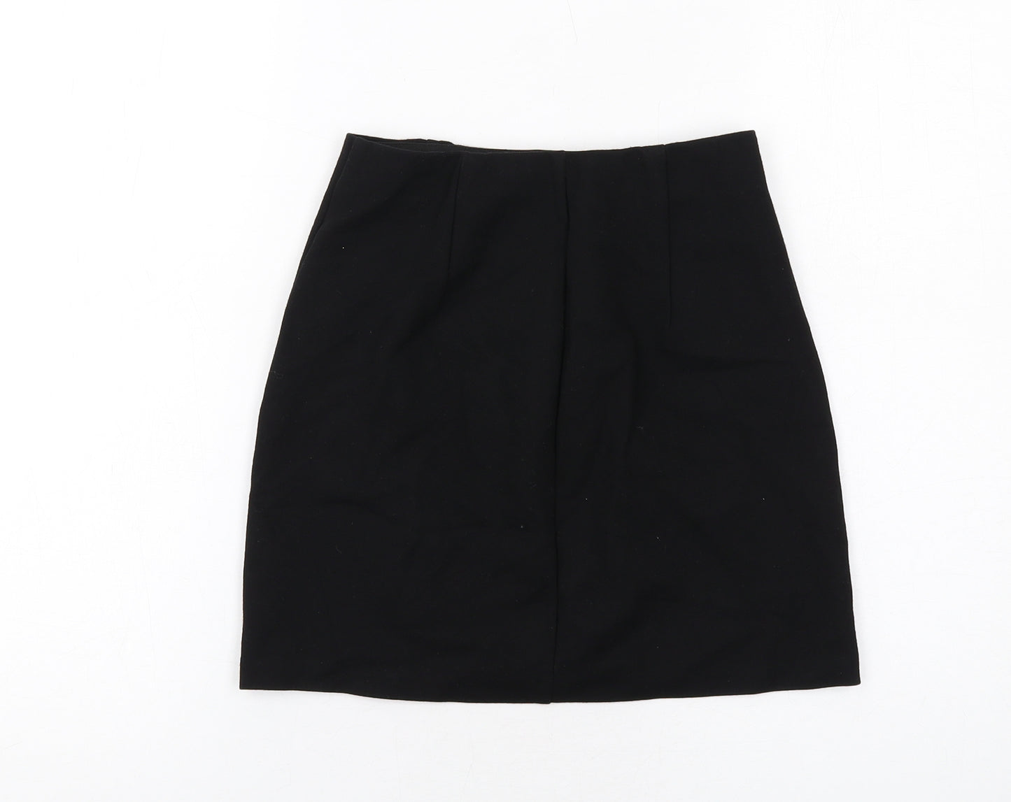 Stradivarius Womens Black Viscose A-Line Skirt Size XS