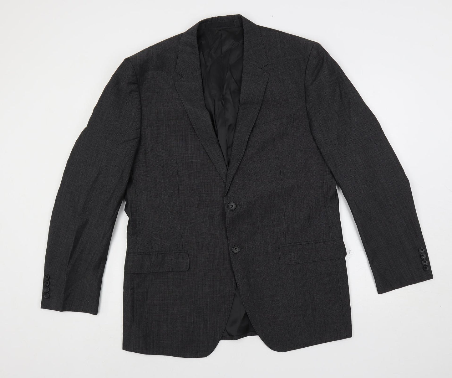 Autograph Mens Grey Polyester Jacket Suit Jacket Size 42 Regular