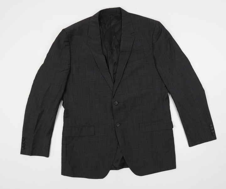 Autograph Mens Grey Polyester Jacket Suit Jacket Size 42 Regular