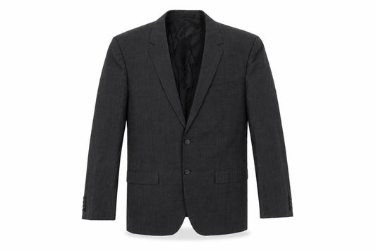 Front view of Autograph men’s grey polyester jacket suit jacket, size 42, regular