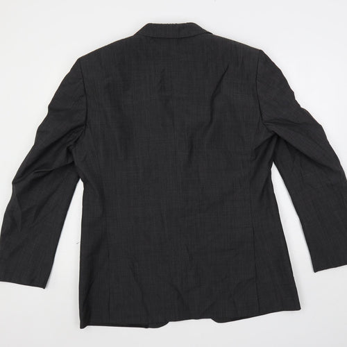 Autograph Mens Grey Polyester Jacket Suit Jacket Size 42 Regular