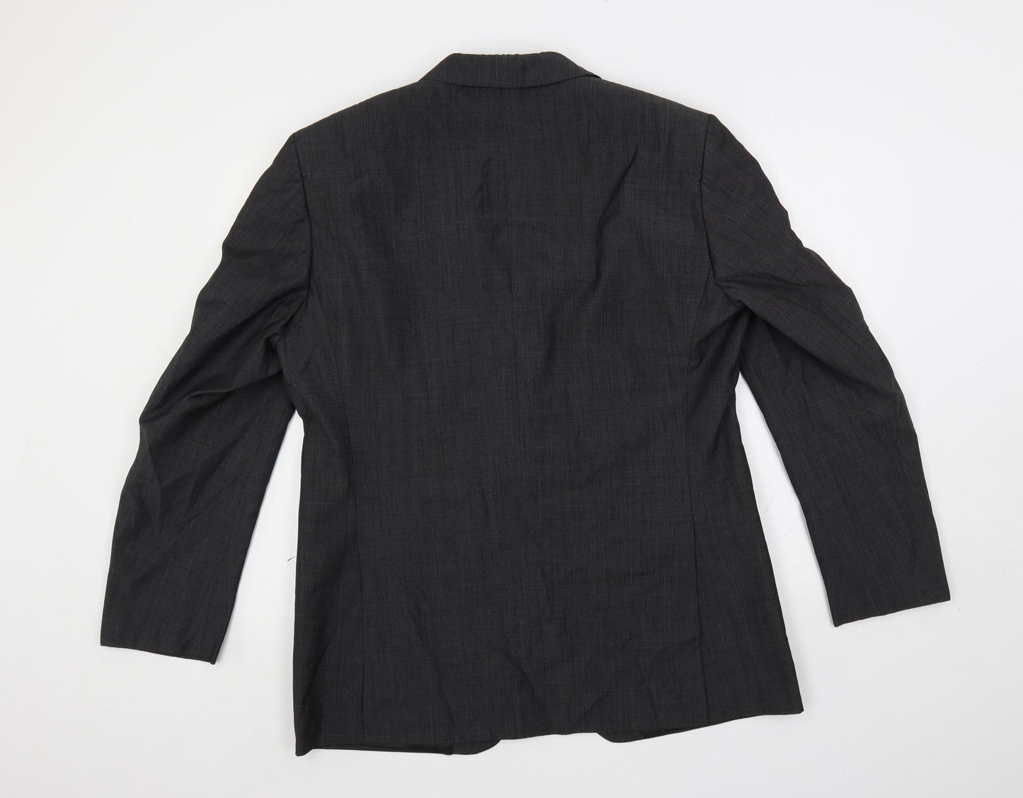 Autograph Mens Grey Polyester Jacket Suit Jacket Size 42 Regular