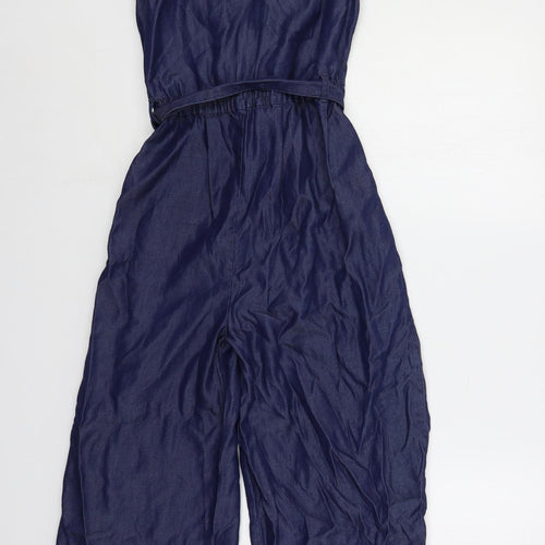 NEXT Girls Blue Lyocell Jumpsuit One-Piece Size 14 Years Pullover - Elastic Waist