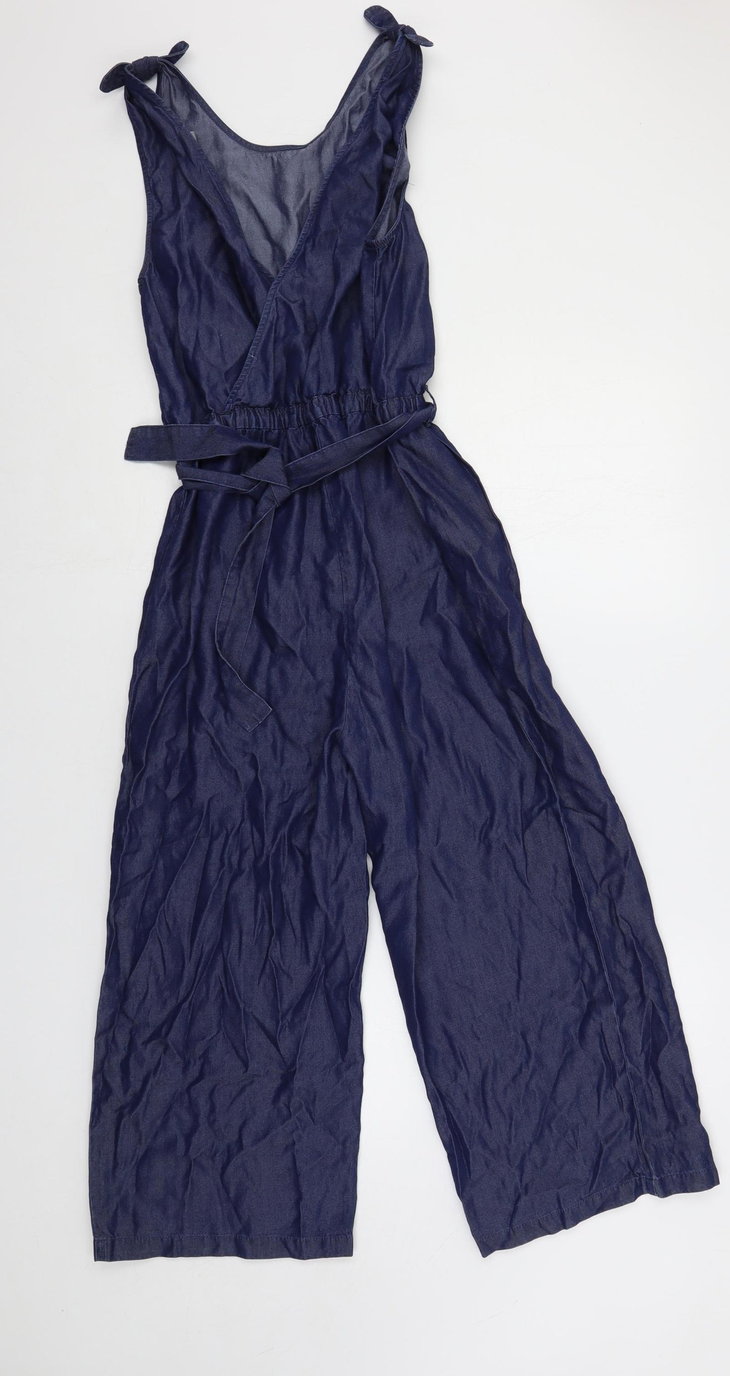 NEXT Girls Blue Lyocell Jumpsuit One-Piece Size 14 Years Pullover - Elastic Waist