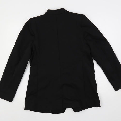WULI:LUU Womens Black Jacket Blazer Size 16 Button