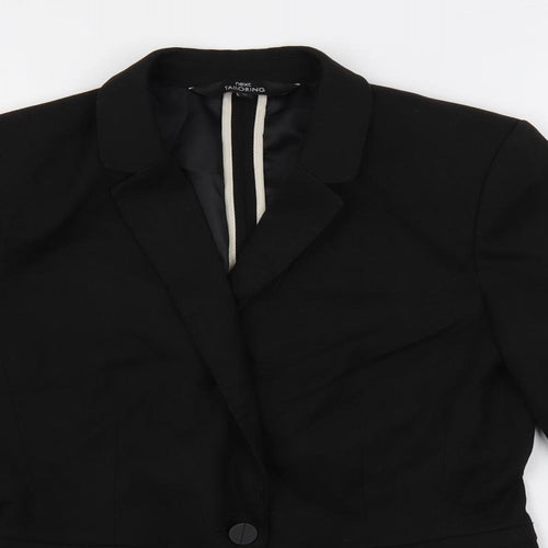 NEXT Womens Black Jacket Blazer Size 8 Button