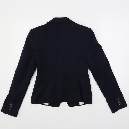 Marks and Spencer Womens Blue Jacket Blazer Size 8 Button