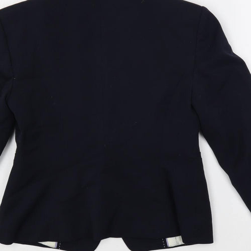 Marks and Spencer Womens Blue Jacket Blazer Size 8 Button