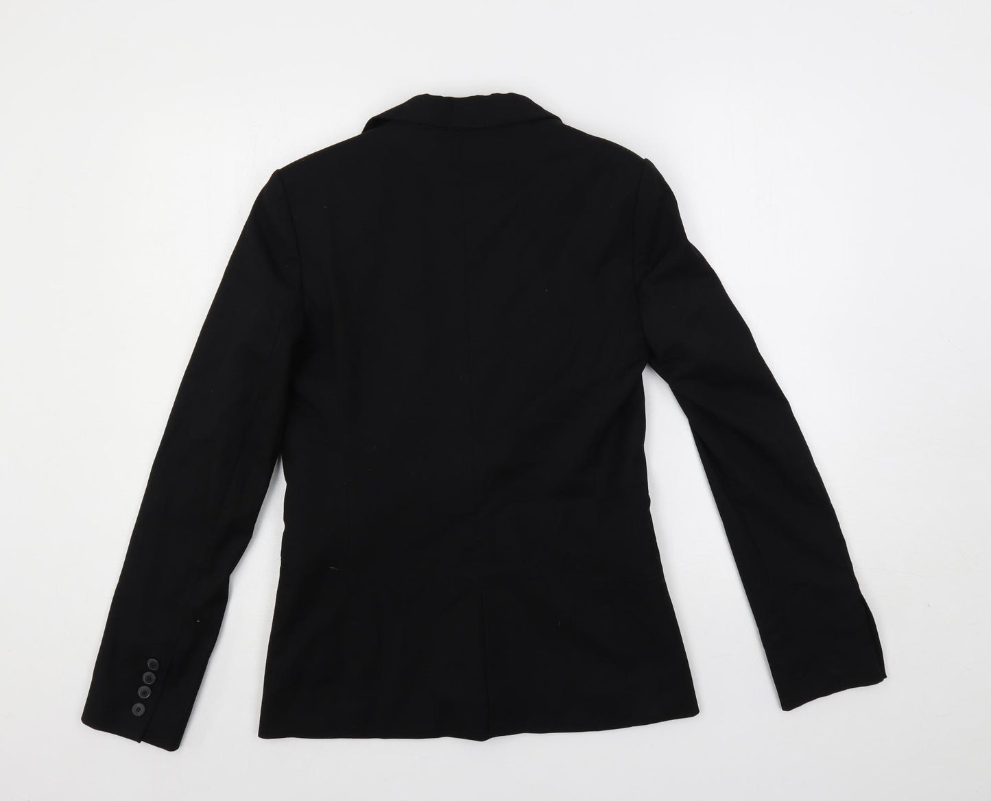 Mango Womens Black Jacket Blazer Size 8 Button
