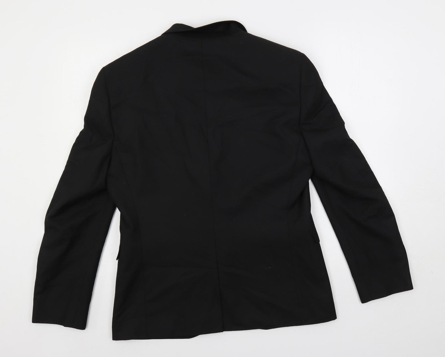 NEXT Mens Black Polyester Jacket Suit Jacket Size 40 Regular