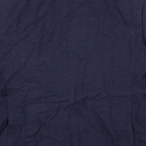 Marks and Spencer Mens Blue Polyester Jacket Suit Jacket Size 38 Regular