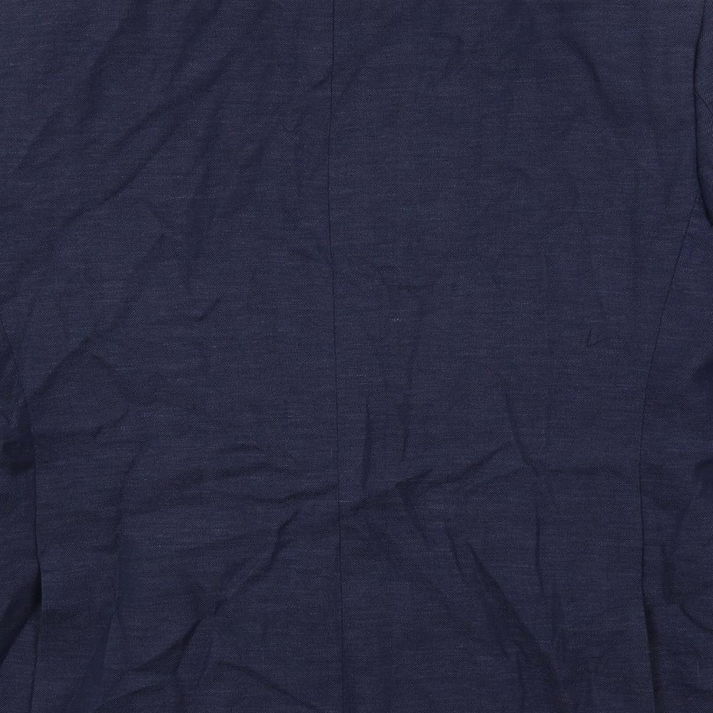 Marks and Spencer Mens Blue Polyester Jacket Suit Jacket Size 38 Regular