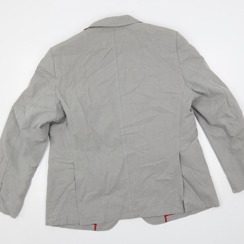 CG Mens Grey Jacket Blazer Size L Button