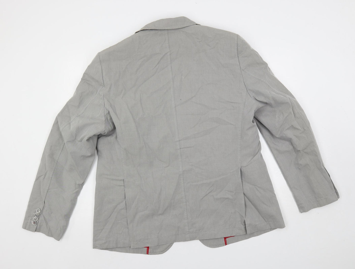 CG Mens Grey Jacket Blazer Size L Button