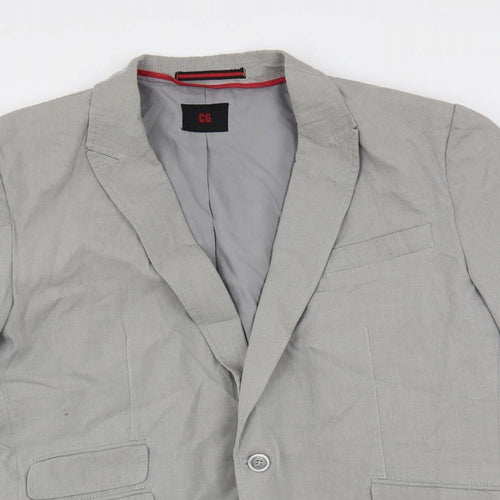 CG Mens Grey Jacket Blazer Size L Button